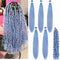 Leticia Baby Blue Braiding Hair - Boho Curly Hair for Braiding, Boho Braids