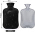 Hot Water Bottle with Soft Cover, 2L for Menstrual Cramps, Neck and Shoulder Pain Relief, Dark Grey