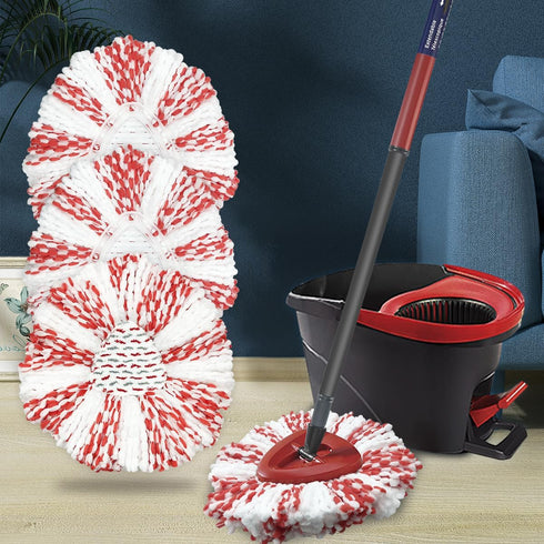 3 Pack Mop Heads Replacement for O-Ceda Easy Wring Spin Mop, Microfiber Refills for Deep Cleaning