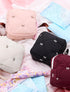 SERTRI Period Bag for Girls, Quilted Period Pouch for Women, Sanitary Napkin Storage Bag Menstrual Pad Pouches Tampon