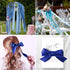 ASTARON Blue Satin Ribbon for Wedding Bouquet DIY Crafts, 1 Inch Solid Color Fabric Ribbon for Gift Wrapping, Hair Bows