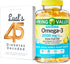 Lual's 45 Diabetes Decoded Bundle with Spring Valley Omega-3 from Fish Oil 2000 mg, 120 Count
