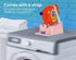 Skywin Laundry Soap Station, Detergent Cup Holder for Easy Pouring, Anti-Slip Rubber Feet, Rose