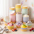 Jingmore 240 4/6/8 oz 6 Frozen Summer (8 oz) Pcs Ice Cream Bowls Paper Ice Cream Cups Containers Bulk Colors Disposable