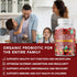Plant.O Organic Probiotic Gummies - 30 Chewable Probiotics, 5 Billion CFUs, Strawberry Flavor for Digestion & Immune