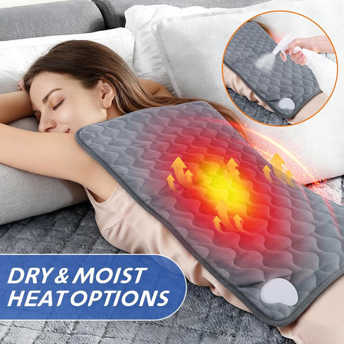 Protection-12''24'' Heating Pad for Back Neck Shoulder Pain, Electric Heating Pad Auto Shut Off, Fast Heat, Large
