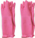 2 Pairs Reusable Waterproof Household Dishwashing Non-Slip Cleaning Latex Rubber Kitchen Gloves (Pink, XX-Large)