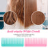 Large Hair Detangling Comb, Wide Tooth Comb for Curly Hair, Wet Dry Hair (Cyan, Pink)