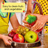 10 Pieces Fruit Dish Scrubber, Non Scratch Double Layered Kitchen Sponge, No Odor for Washing Dishes, Cookware, Tubs,