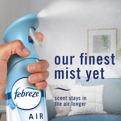 Summer Pack, 8.1oz (Pack 3) Febreze Air Mist, Air Freshener, Odor Fighting Room Spray, Deodorizer for Home Bathroom