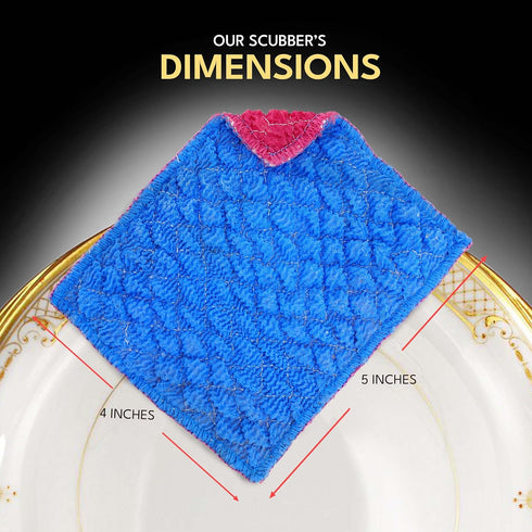 Durable Dish Cloth for Washing Dishes, Reusable Scouring Pad, Non-Scratch Cleaning for Dishes, Pack of 3