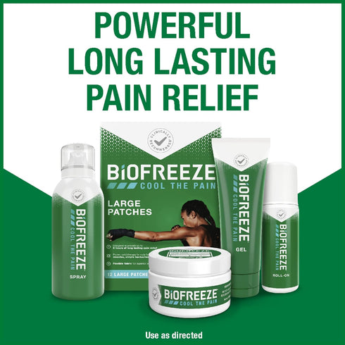 Biofreeze Menthol Pain Relieving Cream 3 OZ Jar (Pack Of 2) - Pain Relief for Sore Muscles and Joints