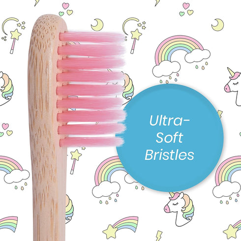 Lingito Natural Bamboo Toothbrushes - BPA Free Soft Bristles, Nature-Friendly, Organic & Vegan Toothbrush Pack