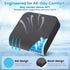 ComfyInLove Tailbone, Wheelchair Seat Cushion - Cooling Gel & Memory Foam Office Chair Cushion with Non-Slip Bottom