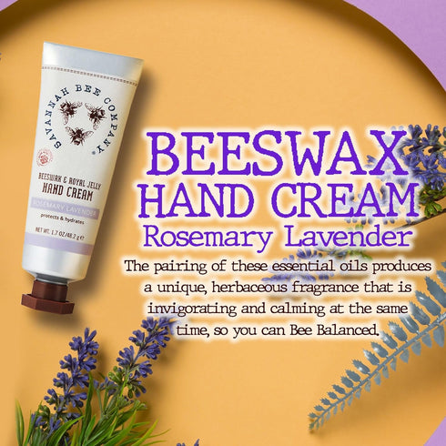 Savannah Bee Company Beeswax Hand Cream, Hand Moisturizer Repair Cream for Dry Skin