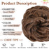 MORICA Messy Hair Bun Hair Scrunchies Extension, Curly Wavy Synthetic Chignon Hairpieces for Women