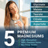 5-in-1 Magnesium Complex - High Absorption Chelated Magnesium for Nerves, Muscles & Bones, 60 Capsules