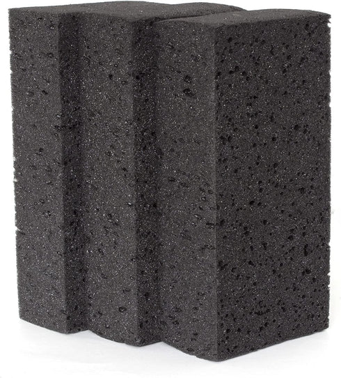 Big Sponge - Made in Europe, 3 Pack Black, Extra Large Odorless Commercial Sponge for All Purpose Cleaning