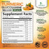 Turmeric Curcumin Supplement 2000mg with Glucosamine Chondroitin & Ginger - Nature's Joint Support, 180 Capsules