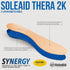 Thera2K, 2-Layer 13-14 11-12) SoleAid Diabetic Insole - Light Weight, Soft, Anti-Friction, Therapeutic Foot Support