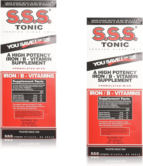 Sss Company S.S.S. Tonic Liquid, Large 20 oz, Pack of 2