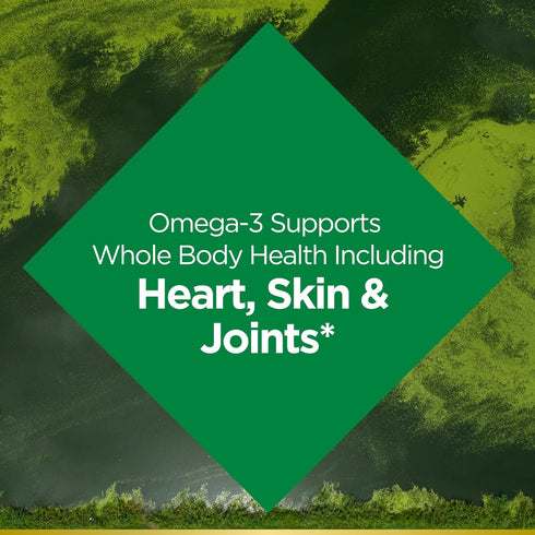 Nature's Bounty Plant-Based Omega-3, 520mg Omega-3, Supports Heart, Skin, Joint Health, 30 Softgels