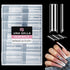 UNA GELLA Nail Tips Square XXL Tips, 120 PCS No C Curve Gel Tips, Extra Long Square Straight Nails