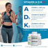 Power By Naturals ADK Vitamin Supplement: High Potency Vitamin A, D3 & K2, 10000 IU for Heart, Immune & Strength, 90
