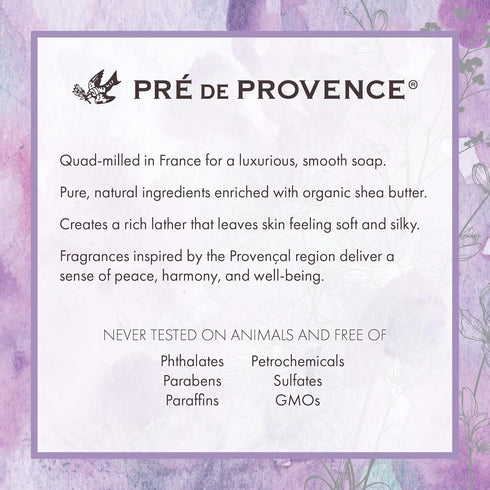 Pre de Provence Artisanal Soap Bar, 8.8 Ounce, Enriched with Organic Shea Butter, Natural French Skincare, Rosemary Mint