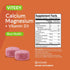 Calcium Gummies with Vitamin D3 & Magnesium - Chewable Fruit Flavored Supplements for Bone Health, 60 Count