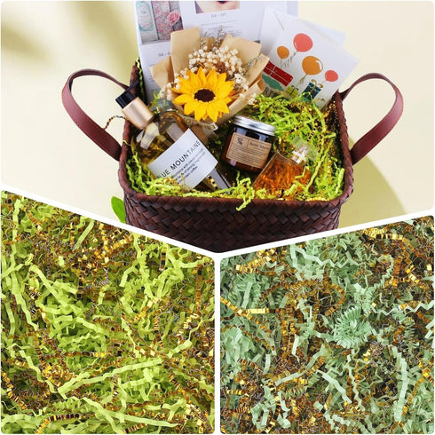 TANMWZK Crinkle Cut Paper Shred Filler, 1 LB Gift Wrapping & Basket Filler for Christmas, Halloween, Wedding Decor