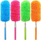 4 Pcs Washable Microfiber Feather Duster - Extendable Pole and Bendable Head for Cleaning