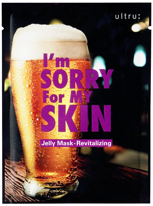 I'M SORRY FOR MY SKIN Jelly Face Mask - Hydrating Korean Skincare Set, Pack of 10 for Glow Beauty