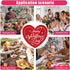 LOVSME 40Pcs Valentine's Day Paper Plates, Heart Party Disposable Dinnerware Plates and Napkins, Happy Valentines Day