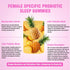 originalifv Gummies, 60 Gummies 4-in-1 Immune Women Probiotics Vegan Sugar-Free Hawaiian Pineapple with Slippery Elm