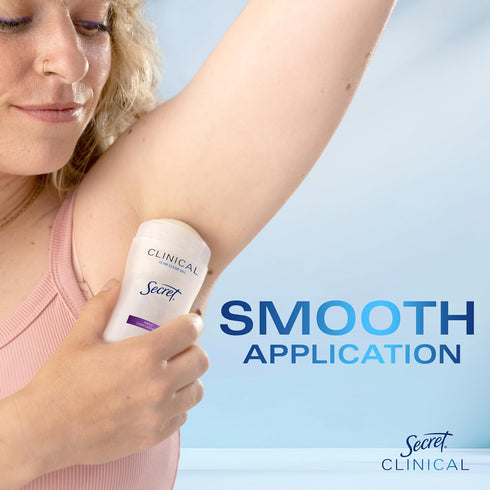 Secret Clinical Strength Antiperspirant Deodorant for Women, 72hr Protection, 2.6 oz, Clear Gel