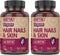 DEVA Vegan Vitamins Hair, Nails & Skin Supplement, 500 mcg Biotin, 90 Tablets (Pack of 2)
