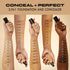 Milani Conceal + Perfect 2-in-1 Foundation + Concealer, Spiced Almond, Waterproof, Under Eye Corrector