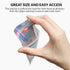 Mylar Bags with Ziplock 4 x 6" | 100 Rainbow Holographic Bags, Sealable Heat Seal for Candy, Food Packaging