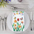YOCHANDA 100 Pack (Inches, 7.8*4.3) Tulip Floral Guest Hand Towels Disposable for Bathroom, Floral Paper Napkins