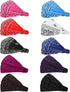 WILLBOND 10 Pcs Non Slip Wide Bandana Headbands for Women, Elastic Boho Bling Rhinestone Hair Accessories for Sports