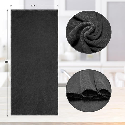 kimteny 13x28 Inches 400 (6 Pack, Kitchen Cloth Dish Towels, GSM Premium Dishcloths, Super Absorbent Coral Velvet