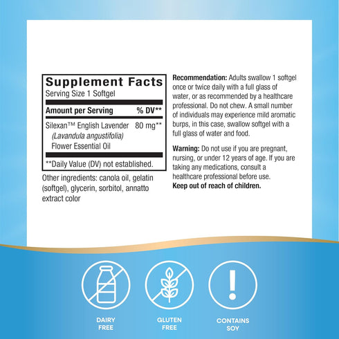 Nature's Way CalmAid - Helps Manage Stress and Tension, Clinically Studied Lavender, Non-Drowsy, 90 Softgels