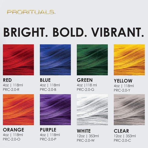Prorituals ProPigment 2.0 - Professional Hair Color Dye - Permanent Vibrant Red, Soft, Silky Hair, 4oz