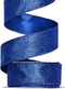 Blue Glitter Wired Ribbon, 1-1/2 Inch, 10 Yard for Christmas Tree Wreath Decoration and Gift Wrapping