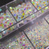 Nails Rhinestones for Crafting, 4000pc Kit A with 6 Sizes SS20 Flatback Rhinestones, Tweezers, and Picking Pen
