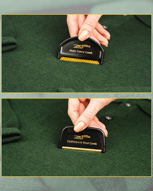 ZEFFFKA De-Pilling Comb for Cashmere Fine Wool Clothes | Lint Fuzz Balls Remover and Shaver