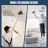 NexaGlow 80" 3-in-1 360 Extendable Wall Cleaner Mop with Rotating Head | Adjustable Wall Mop with Microfiber Pads