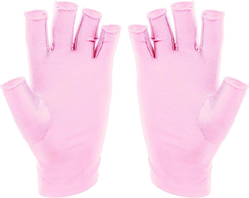 SUNUV LED Gloves for Gel Nails, UPF 50+ Anti UV Gloves for Nail Techs, Professional UV Protection
