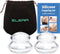 ELERA Silicone Cupping Therapy Sets, 2 Piece M Size Massage Cups for Joint Pain Relief, Professionally Designed Tools